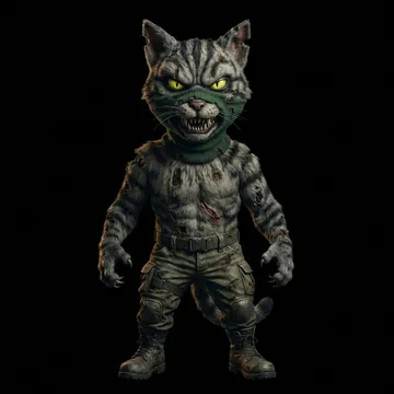 Socks in his original character artwork